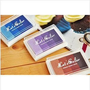 Stamps - 1pcs Multi Colors Ink Pad Oil Based Paper Wood Craft Fabric Diy - Comb Game Plates Wedding Lighter Year Cross Flag Arrows Display Drive Cubes Stamp Decoration Organizer Cooking Dolls - Thumbnail 3