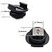 Suptig Tripod Mount Adapter Cold Shoe Mount Compatible for Gopro Hero 13/Hero 12/11/10/9/8/7/6/5/4/ DJI osmo, Insta360, Akaso Action Cam Mount to Camera or Tripod Mount (2 Pack) Black