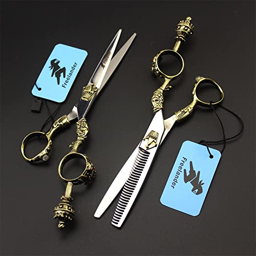Hair Cutting Scissors Thinning Shears Kit, Professional Hairdressing