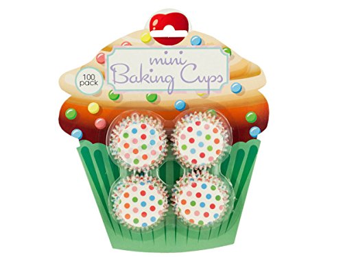 Bulk Buys Mini Polka Dot Print Baking Cups Pack Of 72