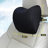 Tuliptown Mart Car Headrest Pillow Auto Car Seat Neck Rest Cushion Pillow Memory Foam Car Seat Neck Pillow Neck Rest Pillow Travel Rest to Relieve Neck Pain and Muscle Tension