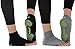 FitLeaf Toeless Yoga Socks for Women – Non Slip Grip Half Toe Socks for Pilates, Ballet, Barre – 2 Pairs