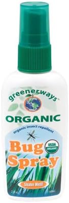 GREENERWAYS ORGANIC BUG SPRAY,OG2, 2 FZ
