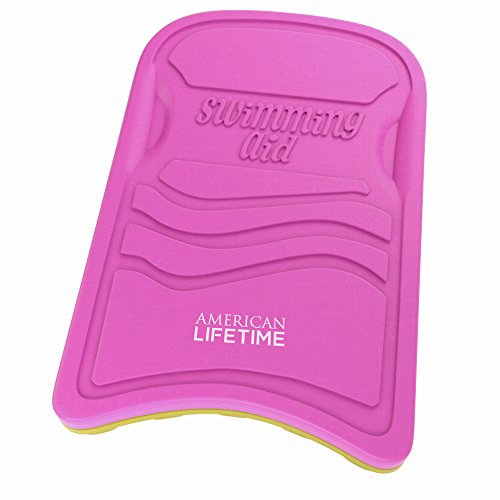 Kickboard - Lightweight Foam Swim Board - Swimming Training Aid for Adults and Kids, Pink