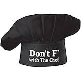 Hyzrz Funny Chef Hat-Don't F with The Chef-Adjustable Kitchen Cooking Baker Grill Costume Hat Cap for Men & Women