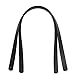 Mmrm 2Pcs/Set Detachable Leather Bag Strap Belt Replacement Handle for Handbag Purse Black