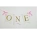 1st Birthday Baby Party Decoration High Chair Glitter Gold ONE Banner (4.8inch Ribbon Bow)