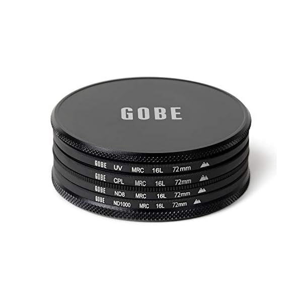 Gobe UV-Filter-Set, 72 mm, zirkuläre Polarisation (CPL), ND8, ND1000 (2 Spitzen) – Bild 3