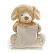 Spin Master Peek a Boo Puppy Animated Stuffed Animal Plush, Tan, 10