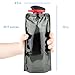 Brand Free Collapsible Water Bottle Carabiner in Slate Grey - 24oz BPA Free Travel Water Bottle - Lightweight, Portable, Foldable, Foldable, Hiking Water Bottle Camping, Sports, Outdoors