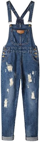 Womens Boyfriend Denim Jean Overalls