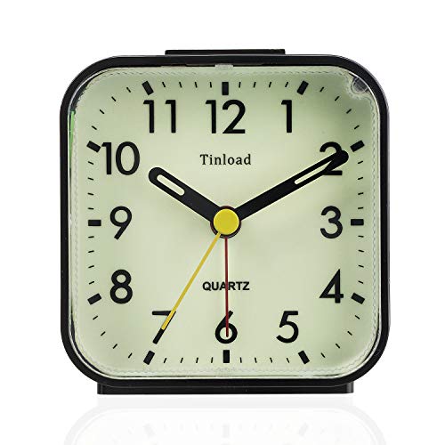Tinload Night Light Analog Alarm Clock Silent Non Ticking, Ascending Beep Sounds, Snooze, Manual Lig - //medicalbooks.filipinodoctors.org