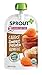 Sprout Organic Stage 2 Baby Food Pouches, Carrot Sweet Potato Brown Rice, 4 Ounce (Pack of 10)