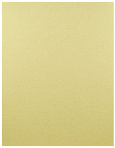 Shimmer Light Pale Gold 8-1/2-x-11 32T Lightweight Multi-use Paper 200-pk - PaperPapers 2pBasics 118 GSM (32/80lb Text) Letter Size Everyday Metallic Paper for Professionals, Designers, and Crafters