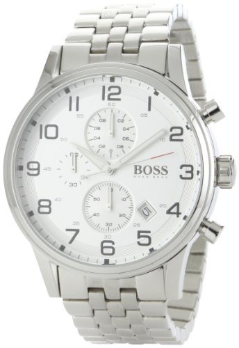 Hugo Boss Men's 1512445 H2006 Chronograph Silver Dial Stainless-Steel Watch