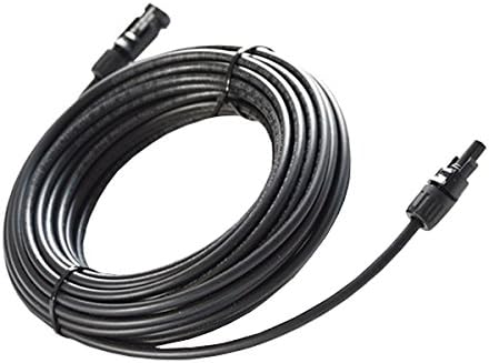 Solar PV Cable 50 FT - 10 AWG MC4 Solar PV Wire, Copper, UL 4703 - 2000V