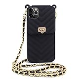 LUVI for iPhone 11 Pro Max Wallet Case with Neck