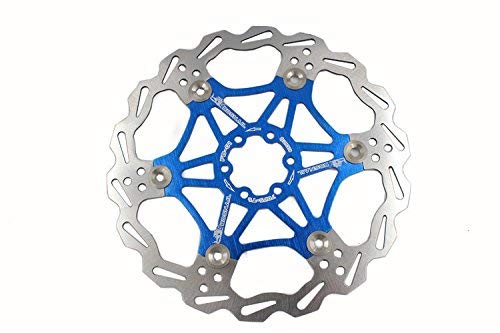 Bike Bicycle Disc Brake Rotor Floating MTB Rotors 203mm (Blue)