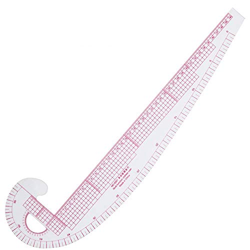 Potelin DIY Cloud Shape Ruler for Clothing Measurement Multifunctional Plastic Cutting Ruler Sowing Surveying Curve Sewing Work Tool 2 Pieces