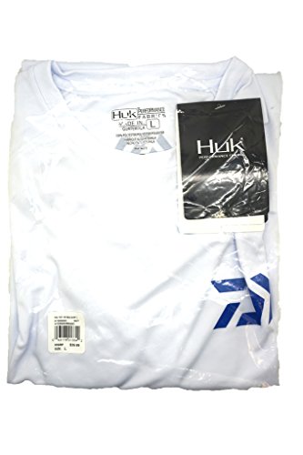 Daiwa Saltist Performance Huk Fishing L/S Shirt White Large