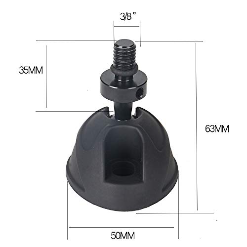 Avella Universal Anti-Slip 3/8 Inch Tripod Monopod Rubber Foot Spike for Tripod Monopod