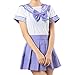 WenHong Japan School Uniform Dress Cosplay Costume Anime Girl Lady Lolita (Asia Small, Purple02)