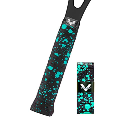 Vulcan Teal Splatter Max Trend Tennis Overgrip