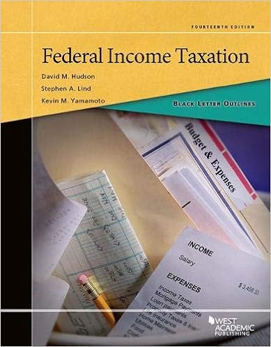 Black Letter Outline on Federal Income Taxation (Black Letter Outlines) Black Letter Outline on Federal Income Taxation (Black Letter Outlines)
