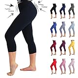 High Waist Leggings Opaque Slim Regular & Plus Size Women 7 Length Elastic Buttery Soft Classic Yoga Pants