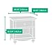 Sauder Harbor View Night Stand, Antiqued White finish