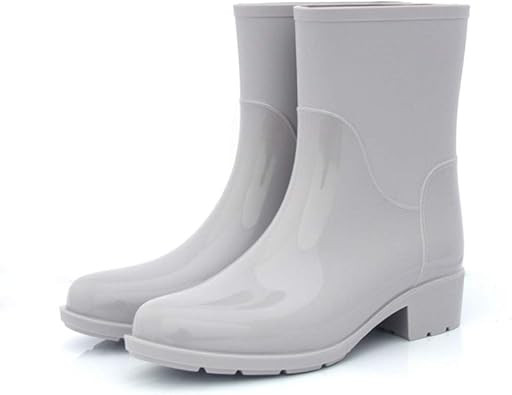 Amazon Ghjc レインブーツ ショートブーツ レディース 女性用 防水ブーツ レインシューズ 靴 雨靴 長靴 長くつ 雨具 レイングッズ 美脚 軽量 蒸れない 雪 防水 ラバーブーツ フラット 大きいサイズ 滑りにくい 歩きやすい ウエーダーブーツ レインシューズ