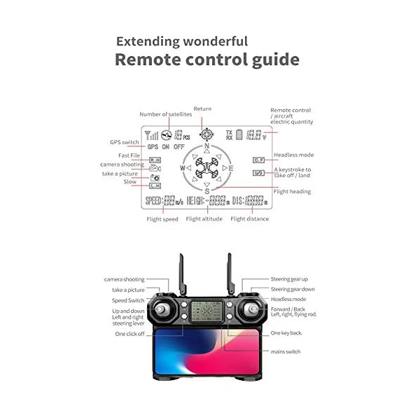 AHangcc Drohne mit Kamera für Erwachsene, Drohne 4K Kamera, Drohne GPS Return Home, Drohne 5G WiFi FPV App, Drohne… – Bild 8