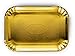 PLASTICPRO Rectangular Gold Board Serving Trays - Serving Platters Rectangle 9X13 Disposable Party Dish Gold, Pack of 4