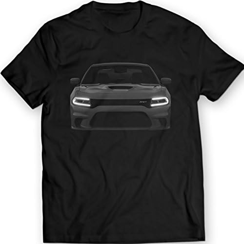 Dodge Charger Hellcat T-shirt 100% Cotton Present (XL, Black)
