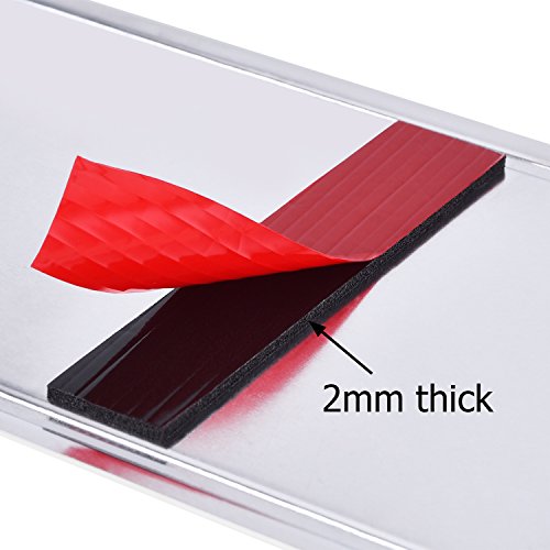 Double Sided Sticky Pads with Screws and Caps for Number Plates Car