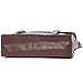 Berchirly Vintage Faux Leather Briefcase Men Women 13.3Inch Shoulder Messenger Bag Coffee
