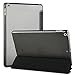 IVSO New iPad 2017 iPad 9.7 inch Case - Ultra Slim Smart Case with Semi-transparent PC Frosted Rubber Back Cover Auto Sleep/Wake Function for Apple iPad 9.7 inch 2017 Tablet(Black)