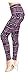 VIV Collection Plus Size Printed Brushed Ultra Soft Leggings (Black Pink Elephant March)