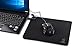 [Jumbo Size] iXCC Gaming Mouse Pad/Mat with Smooth Silk Surface Stitched Edges, 13 × 10.2 × 0.2 Inches - Black