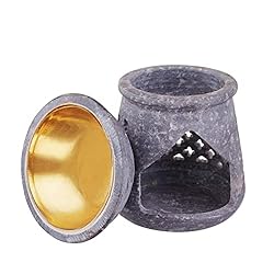 4 Inch Oil Warmer Aromatherapy Burner - Soapstone
