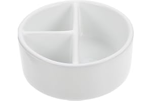 Veemoon Porcelain Brush Wash Bowl Large Ceramic Container for Calligraphy and Art Supplies