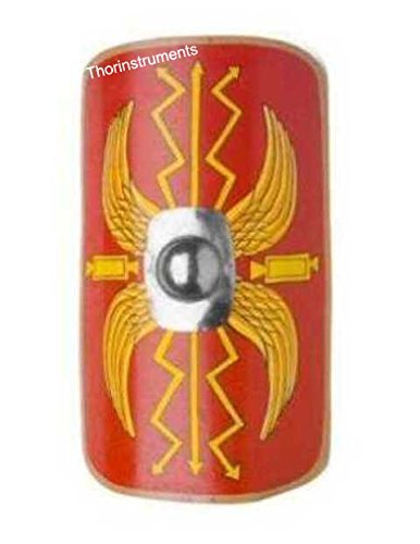 THORINSTRUMENTS Thor Instruments.Co Fully Fucntional 35" Medieval Roman Armour Legion Scutum Shield Sca Larp Costume Red