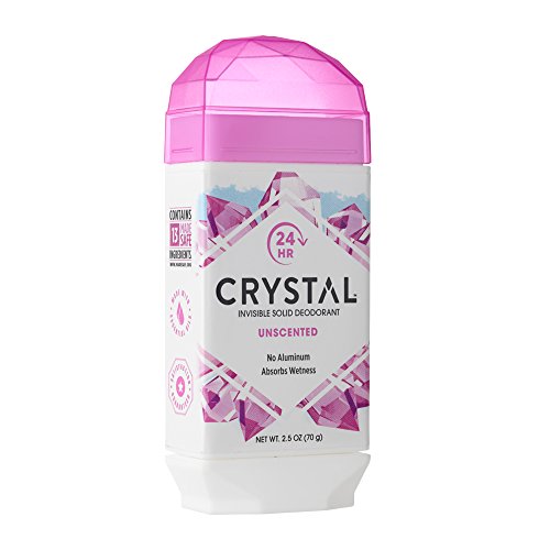 CRYSTAL Deodorant 24 Hours Natural Deodorant Unscented, Absorbs Wetness