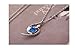 KATGI Fashion Lucky Angel Beautiful Crystal Pendant Necklace (ROYAL BLUE)