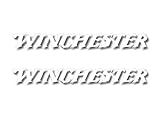 2 Winchester White Vinyl Sticker 9