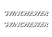 2 Winchester White Vinyl Sticker 9