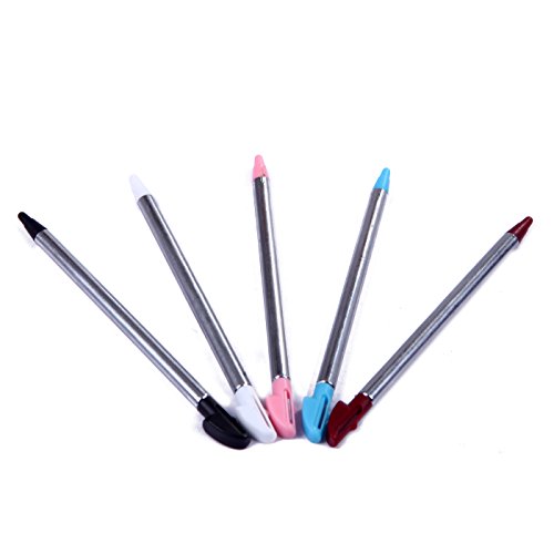 image for HDE Nintendo 3DS Power Adapter AC Wall Charger + 5-Pack Metallic Retra