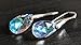Royal Crystals 925 Sterling Silver Earrings Made with Imitation of Crystals Blue Aurora Borealis Drop Dangle Hook