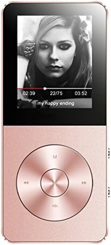 MP3 Player, Music Players - FecPecu Updated Version 8GB Hi-Fi Sound 35 Hours Playback , Portable Audio Player Build-in Speaker With Voice Recorder and FM Radio Expandable Up To 64GB (Gold)