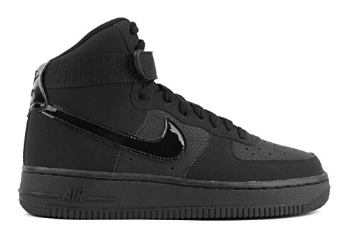 Nike Kids Air Force 1 High (GS) Black/Black/Black Basketball Shoe 5 Kids US